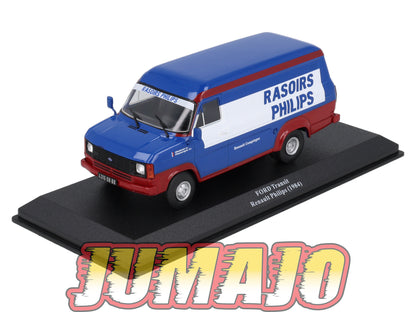 VAR15 Voiture 1/43 ALTAYA Rallye d'assistance FORD Transit Renault Philips 1984