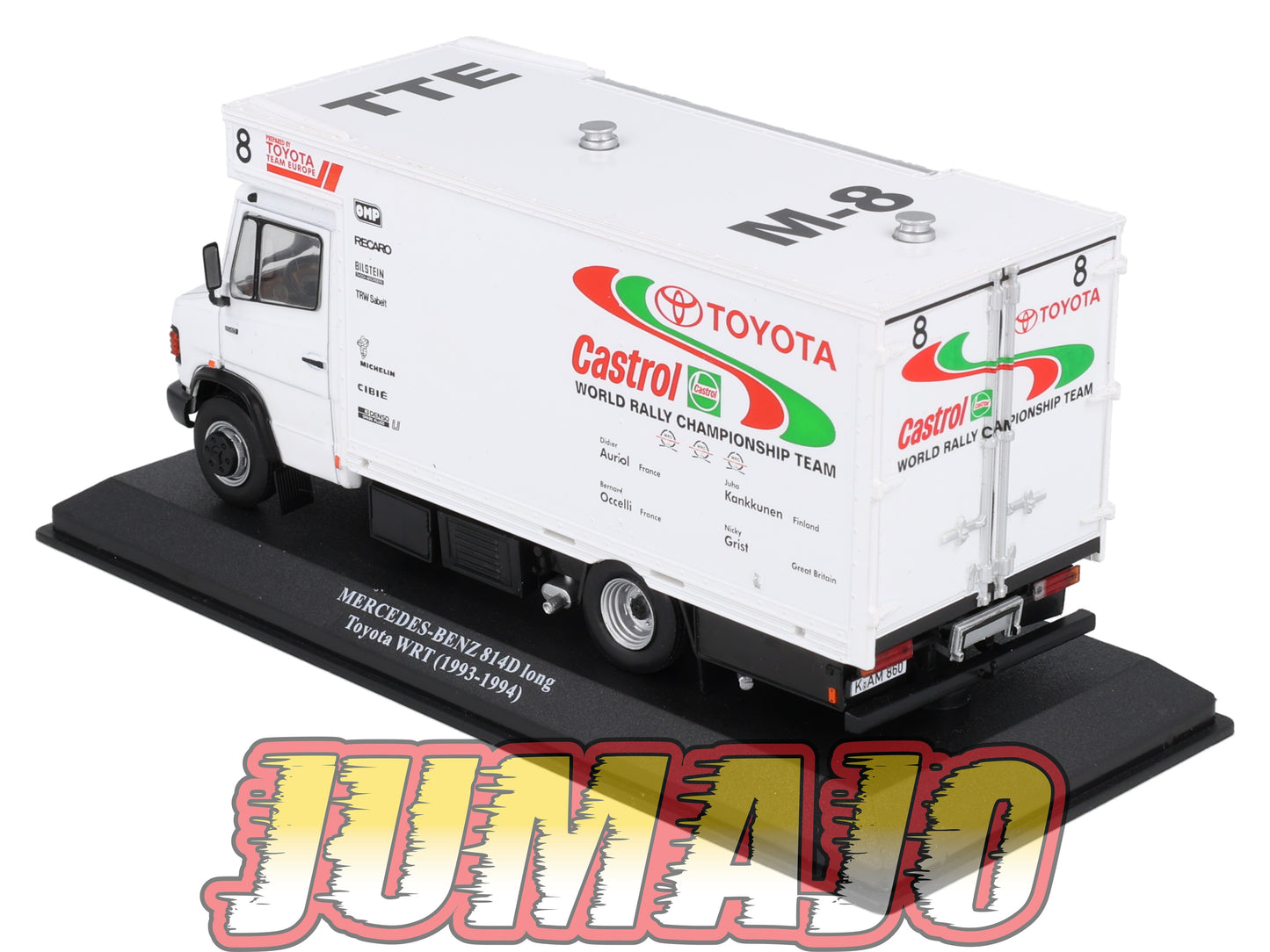 VAR38 Voiture 1/43 ALTAYA Rallye d'assistance MERCEDES BENZ 814D Long Toyota WRT Castrol 1993 1994