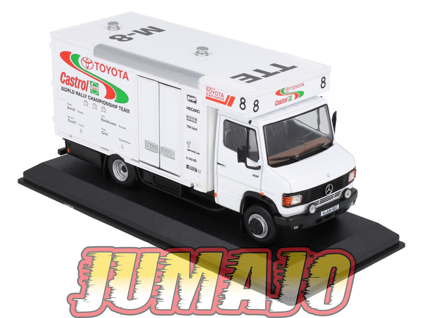 VAR38 Voiture 1/43 ALTAYA Rallye d'assistance MERCEDES BENZ 814D Long Toyota WRT Castrol 1993 1994