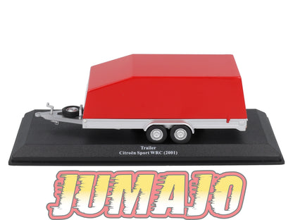 VAR3 Voiture 1/43 ALTAYA Rallye d'assistance CITROËN Jumper 2.8 HDI 2001 + Remorque Citroen Sport WRC