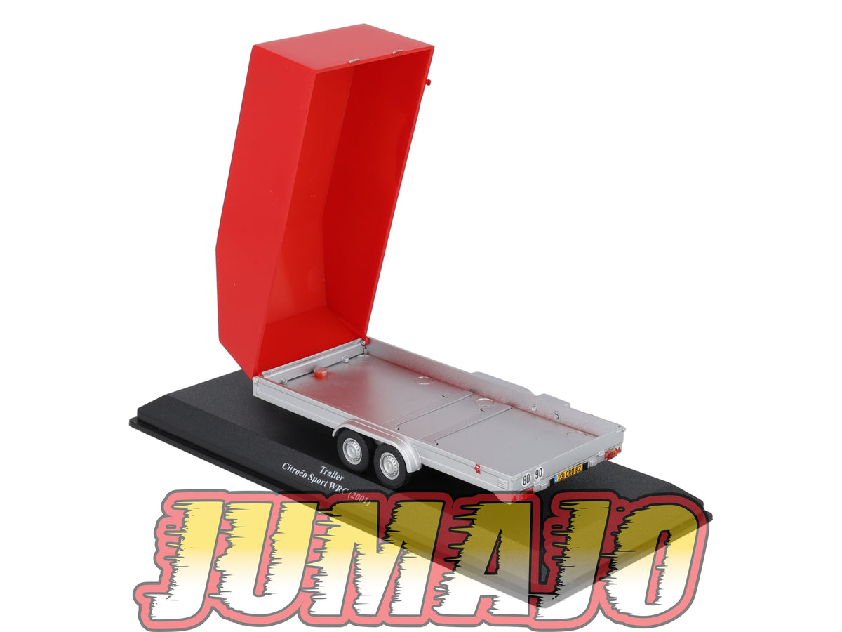 VAR3 Voiture 1/43 ALTAYA Rallye d'assistance CITROËN Jumper 2.8 HDI 2001 + Remorque Citroen Sport WRC