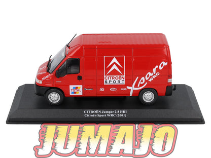 VAR3 Voiture 1/43 ALTAYA Rallye d'assistance CITROËN Jumper 2.8 HDI 2001 + Remorque Citroen Sport WRC