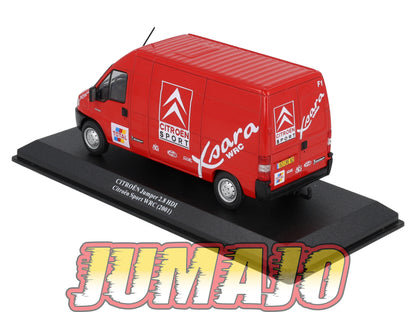 VAR3 Voiture 1/43 ALTAYA Rallye d'assistance CITROËN Jumper 2.8 HDI 2001 + Remorque Citroen Sport WRC