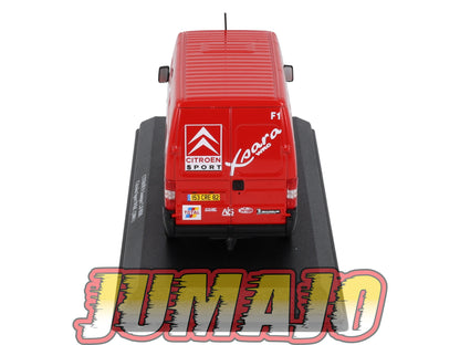 VAR3 Voiture 1/43 ALTAYA Rallye d'assistance CITROËN Jumper 2.8 HDI 2001 + Remorque Citroen Sport WRC