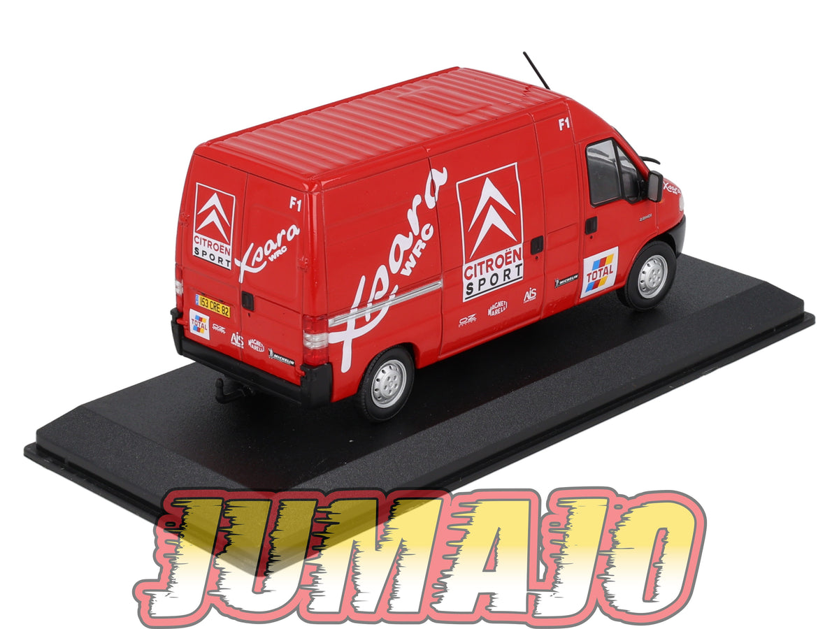 VAR3 Voiture 1/43 ALTAYA Rallye d'assistance CITROËN Jumper 2.8 HDI 2001 + Remorque Citroen Sport WRC