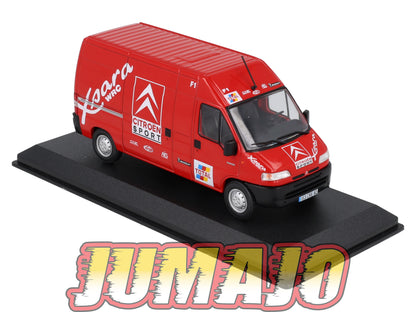 VAR3 Voiture 1/43 ALTAYA Rallye d'assistance CITROËN Jumper 2.8 HDI 2001 + Remorque Citroen Sport WRC