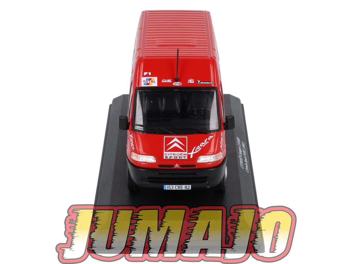 VAR3 Voiture 1/43 ALTAYA Rallye d'assistance CITROËN Jumper 2.8 HDI 2001 + Remorque Citroen Sport WRC