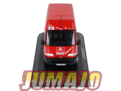 VAR3 Voiture 1/43 ALTAYA Rallye d'assistance CITROËN Jumper 2.8 HDI 2001 + Remorque Citroen Sport WRC