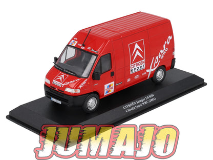 VAR3 Voiture 1/43 ALTAYA Rallye d'assistance CITROËN Jumper 2.8 HDI 2001 + Remorque Citroen Sport WRC