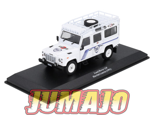VAR47 Voiture 1/43 ALTAYA Rallye d'assistance Land Rover Defender 110 Martini Lancia 1991