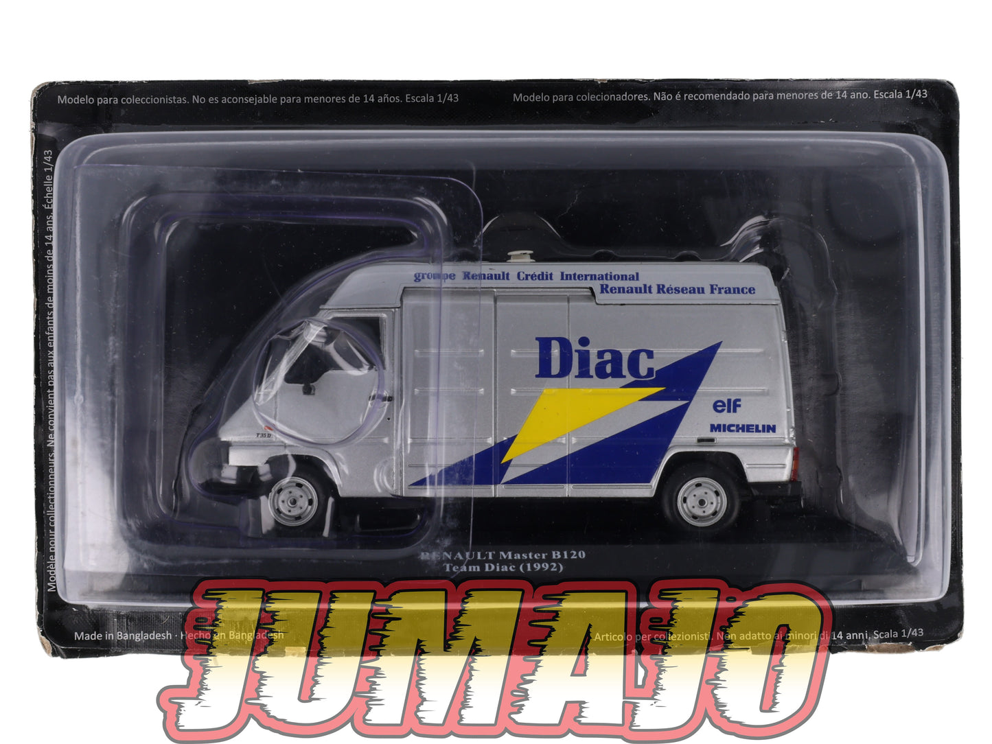 VAR49 Voiture 1/43 ALTAYA Rallye d'assistance RENAULT Master B120 Diac 1992