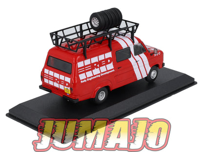 VAR63 Voiture 1/43 ALTAYA Rallye d'assistance FORD Transit Red 1986 1989