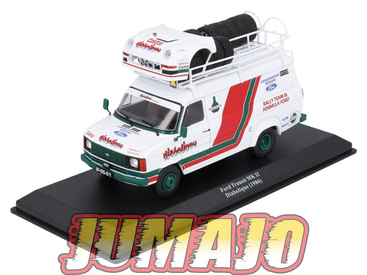 VAR65 Voiture 1/43 ALTAYA Rallye d'assistance FORD Transit MKII Diabolique 1986