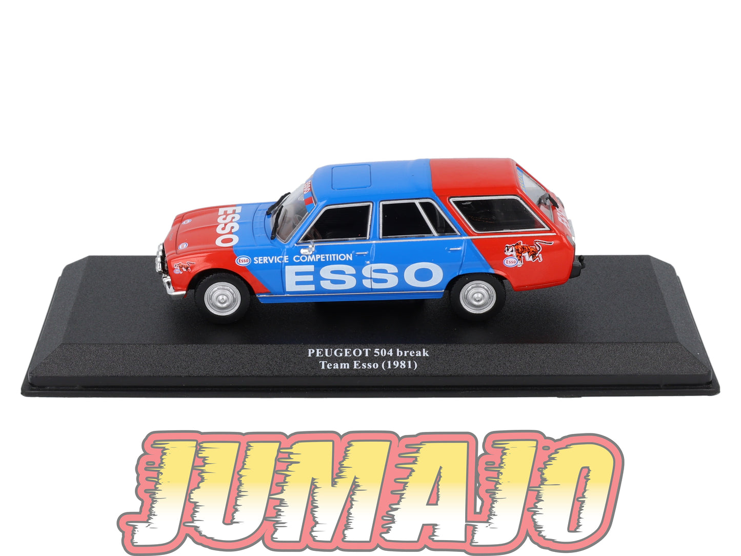 VAR8 Voiture 1/43 ALTAYA Rallye d'assistance PEUGEOT 504 Break Esso 1981