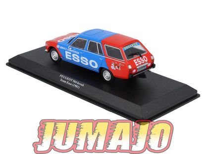 VAR8 Voiture 1/43 ALTAYA Rallye d'assistance PEUGEOT 504 Break Esso 1981
