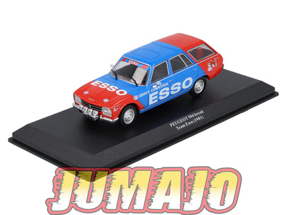 VAR8 Voiture 1/43 ALTAYA Rallye d'assistance PEUGEOT 504 Break Esso 1981