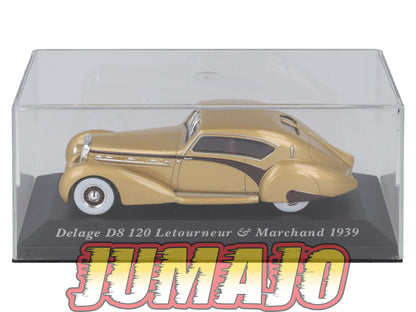 VC10 1/43 IXO altaya Voitures d'autrefois : DELAGE D8 120 Letourneur & Marchand