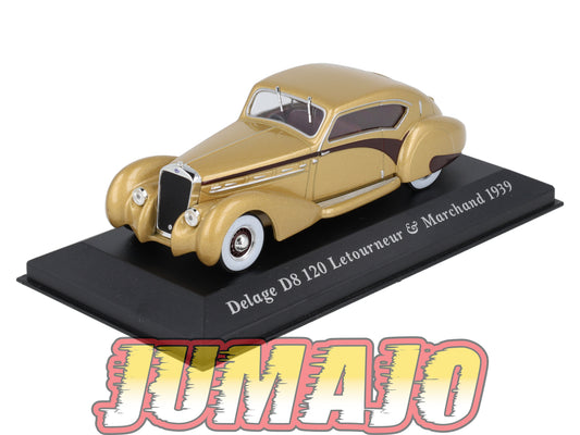 VC10 1/43 IXO altaya Voitures d'autrefois : DELAGE D8 120 Letourneur & Marchand