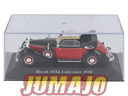 VC11 Voiture 1/43 IXO Altaya Classic : HORCH 853A Cabriolet 1938