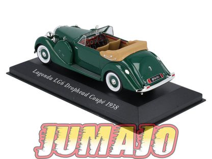 VC22 Voiture 1/43 IXO Altaya Classic : LAGONDA LG6 Drophead Coupé 1938