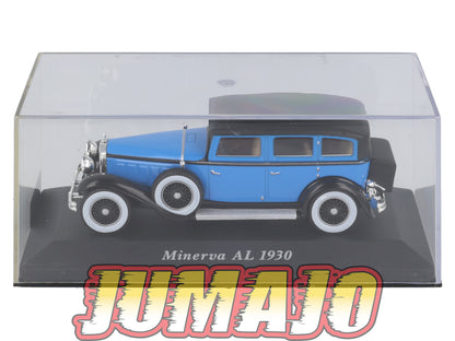 VC27 Voiture 1/43 IXO Altaya Classic : MINERVA AL 1930