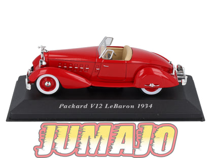 VC28 Voiture 1/43 IXO Altaya Classic : PACKARD V12 Lebaron 1934