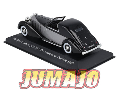 VC29 Voiture 1/43 IXO Altaya Classic : HISPANO SUIZA J12 T68 Fernandez & Darrin 1933