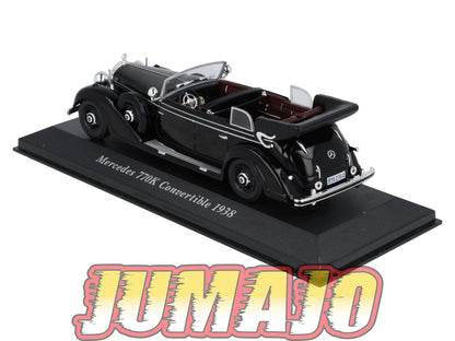 VC33 Voiture 1/43 IXO Altaya Classic : MERCEDES 770K Convertible 1938