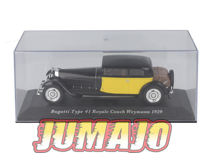 VC38 Voiture 1/43 IXO Altaya Classic : BUGATTI Type 41 Royale Coach Weymann 1929