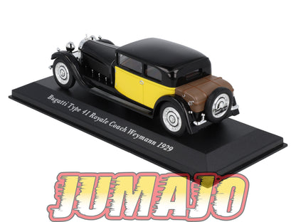 VC38 Voiture 1/43 IXO Altaya Classic : BUGATTI Type 41 Royale Coach Weymann 1929