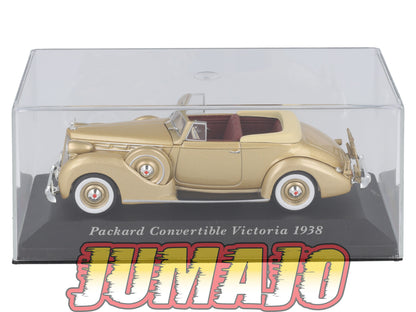 VC41 Voiture 1/43 IXO Altaya Classic : PACKARD Convertible Victoria 1938