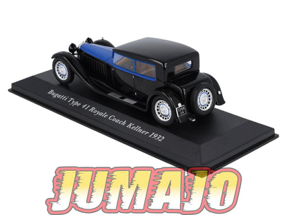 VC45 Voiture 1/43 IXO Altaya Classic : BUGATTI Type 41 Royale Coach Kellner 1932