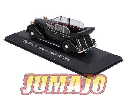 VC47 Voiture 1/43 IXO altaya Voitures d'autrefois : FIAT 2800 Vittorio Emanuele III 1939