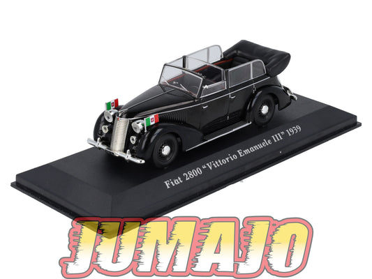 VC47 Voiture 1/43 IXO altaya Voitures d'autrefois : FIAT 2800 Vittorio Emanuele III 1939