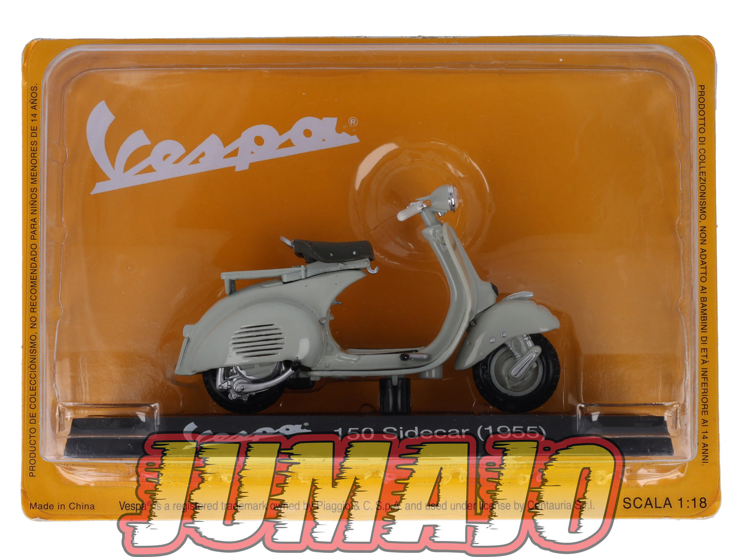 VES118 MOTO VESPA ITALIE Fassi Toys 1/18 : 150 Sidecar 1955