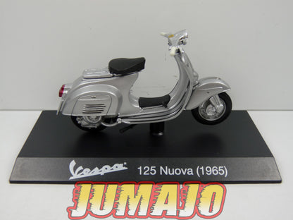 VES23b MOTO VESPA ITALIE Fassi Toys 1/18 : VESPA 125 Nuova 1965 (Gris clair)
