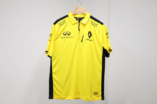 VET5 Polo zippé Technique F1 Team RENAULT Taille XL jaune