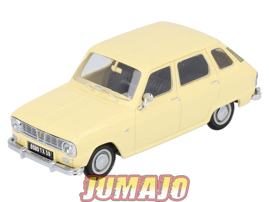 VF15 Voitures Françaises 1/43 NOREV : RENAULT 6 Jaune pâle