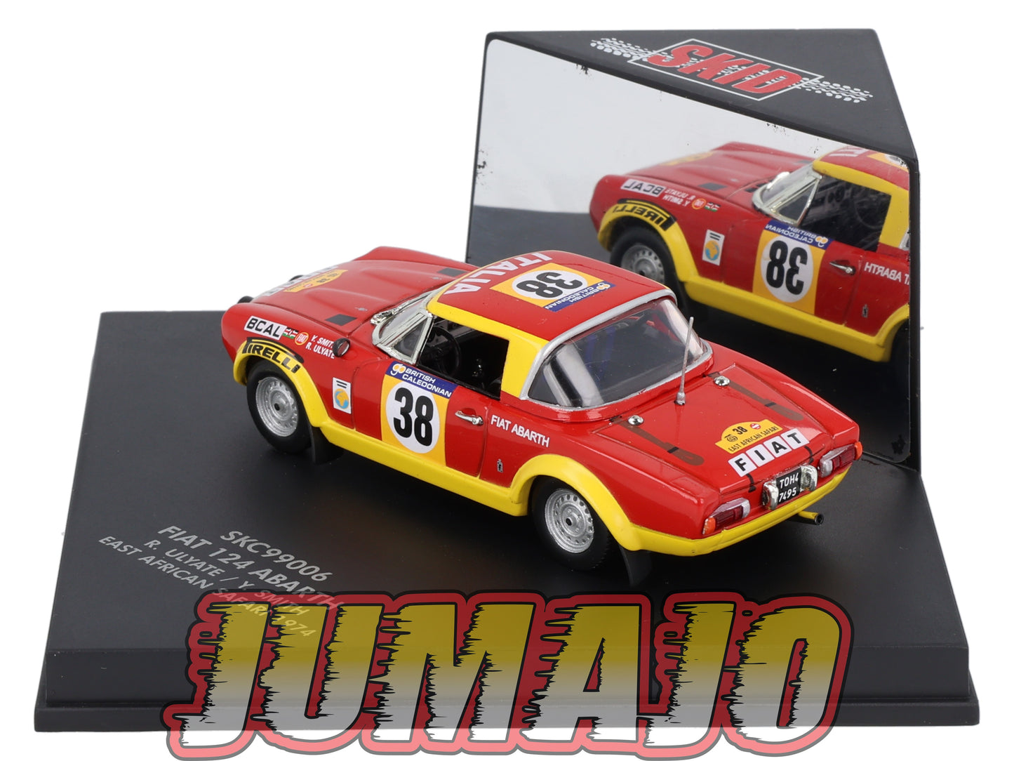 VIT106 Voiture 1/43 VITESSE : FIAT 124 Abarth 1974 SKC99006 R.Ulyate