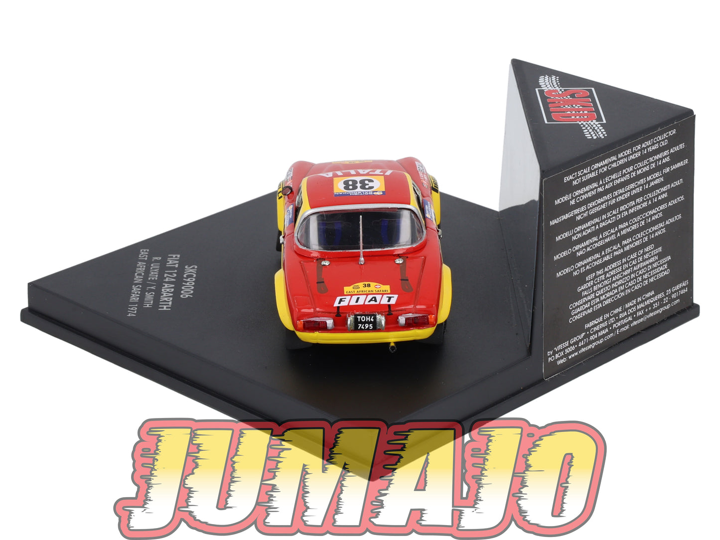 VIT106 Voiture 1/43 VITESSE : FIAT 124 Abarth 1974 SKC99006 R.Ulyate