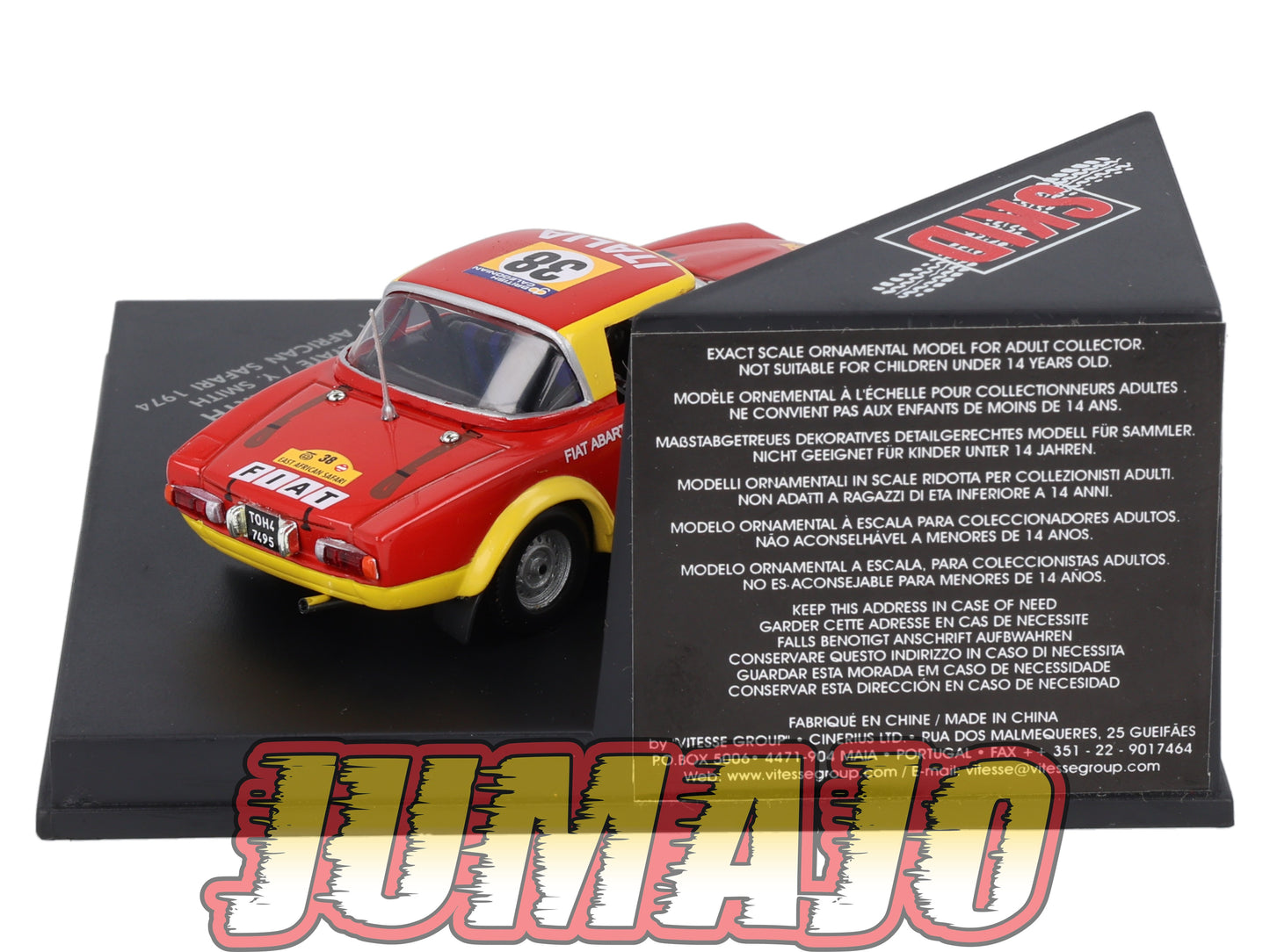 VIT106 Voiture 1/43 VITESSE : FIAT 124 Abarth 1974 SKC99006 R.Ulyate