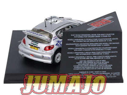 VIT129 Voiture 1/43 VITESSE : PEUGEOT 206 SKM129 Rallye 2000 G.Panizzi
