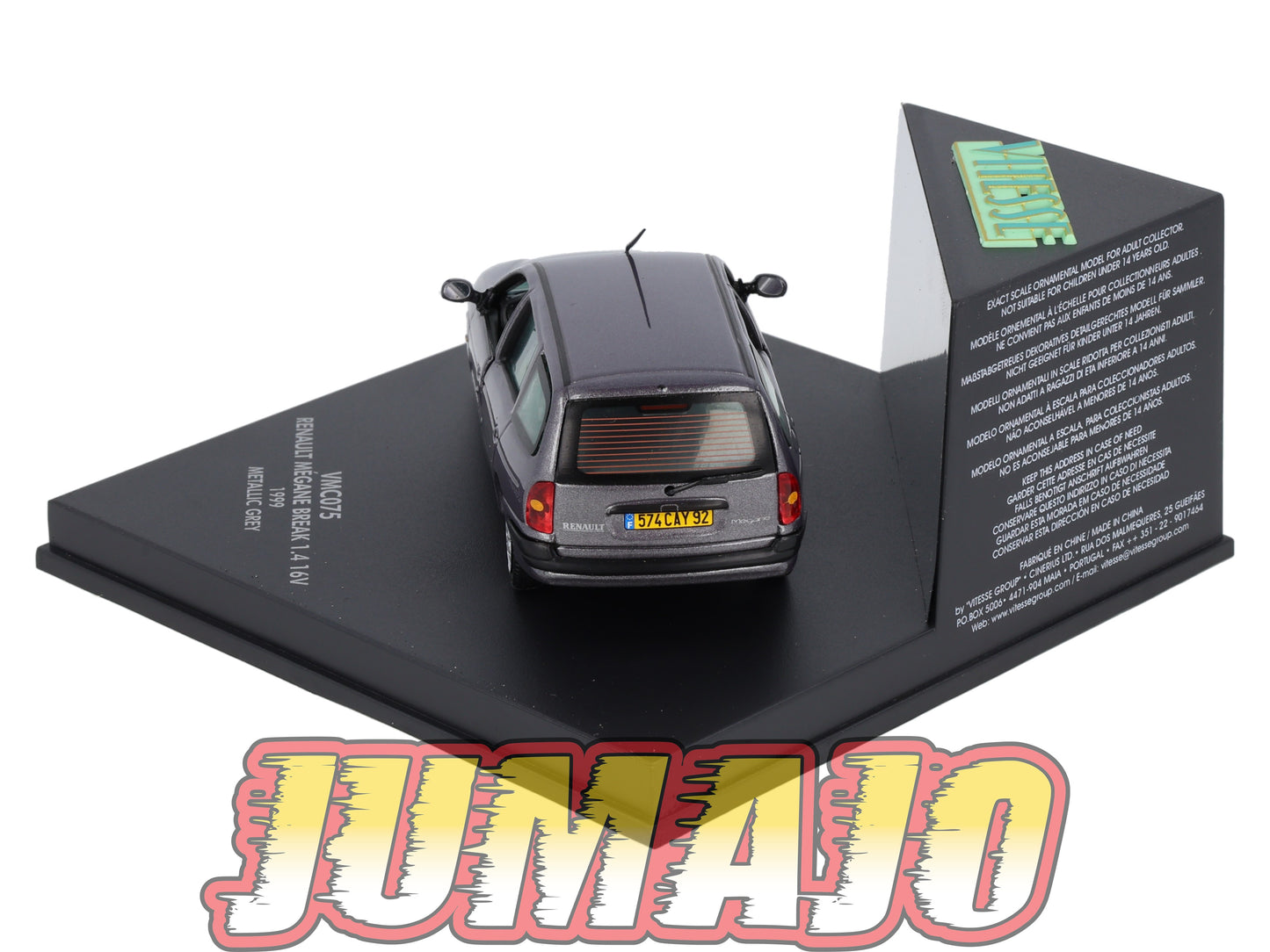 VIT75 Voiture 1/43 VITESSE : RENAULT Megane Break 1.4 16V 1999