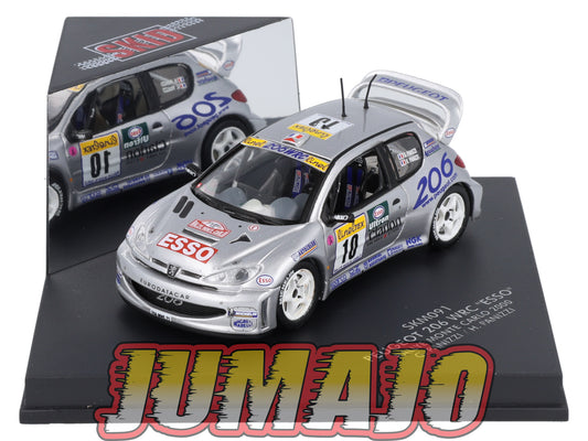 VIT91 Voiture 1/43 VITESSE : PEUGEOT 206 Esso Monte Carlo SKM091 2000 G.Panizzi