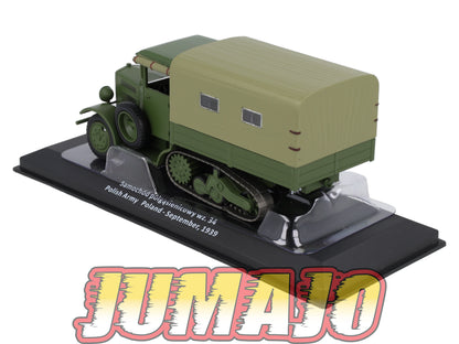 VM100 Voiture 1/43 IXO Altaya Militaires Samochód półgąsienicowy wz. 34 Pologne 1939