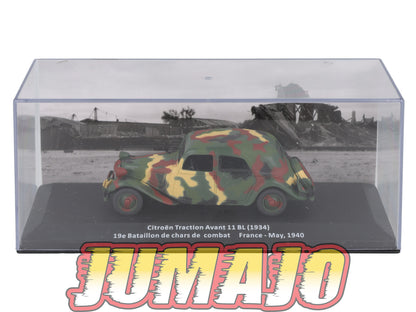 VM101 Voiture 1/43 IXO Altaya Militaires CITROEN Traction Avant 11 BL France 1940
