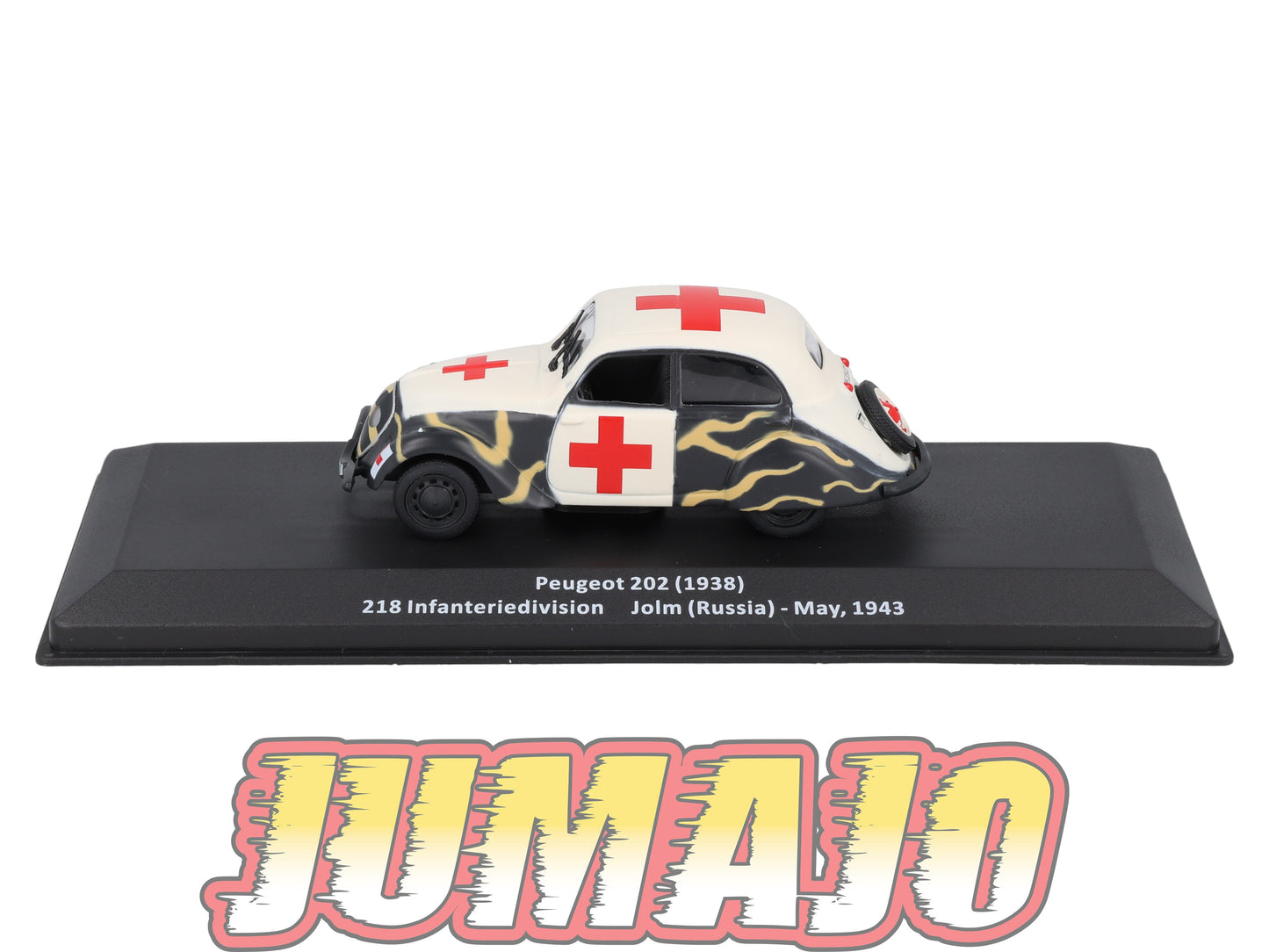 VM102 Voiture 1/43 IXO Altaya Militaires PEUGEOT 202 Croix Rouge Russie 1943