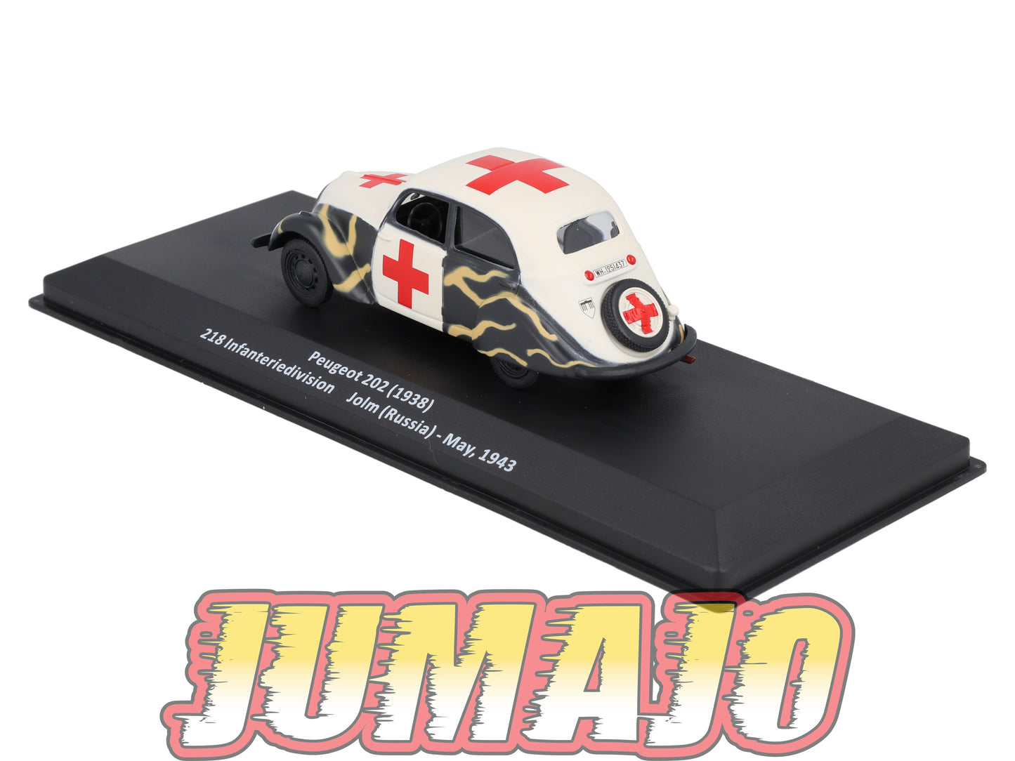 VM102 Voiture 1/43 IXO Altaya Militaires PEUGEOT 202 Croix Rouge Russie 1943