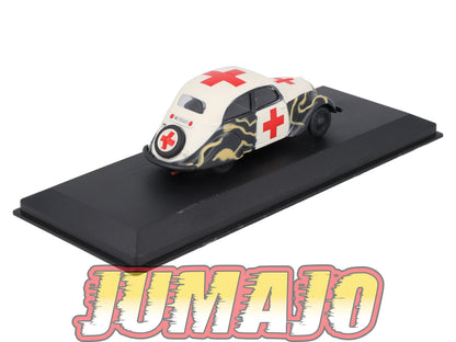 VM102 Voiture 1/43 IXO Altaya Militaires PEUGEOT 202 Croix Rouge Russie 1943