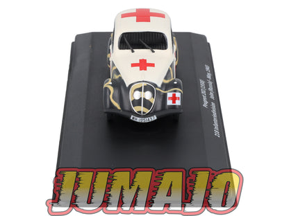 VM102 Voiture 1/43 IXO Altaya Militaires PEUGEOT 202 Croix Rouge Russie 1943